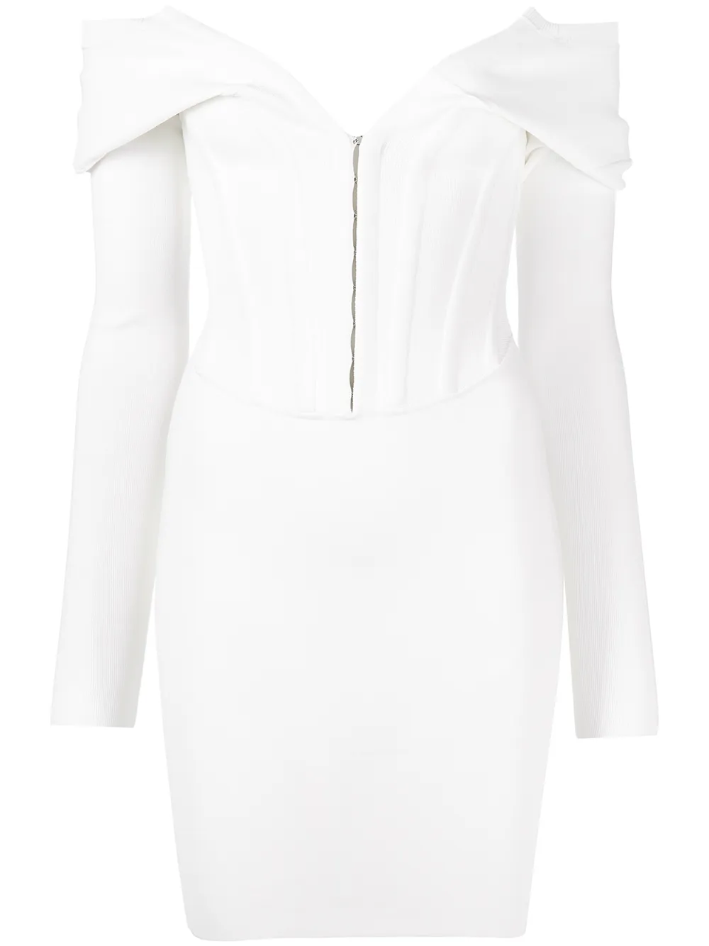 

Dion Lee vestido con hombros descubiertos - Blanco