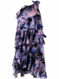 IRO Jofrey abstract-print dress - Blue