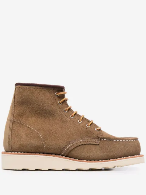 Red Wing Shoes lace-up suede ankle boots