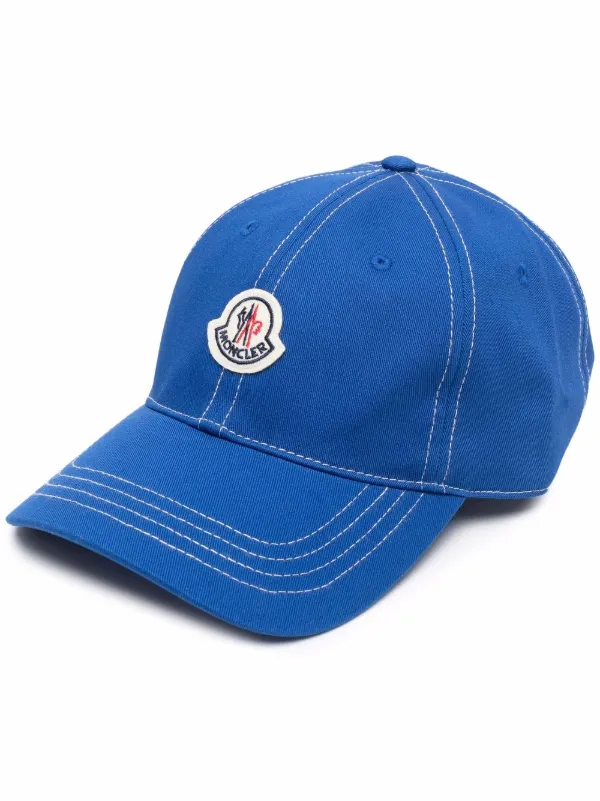 Moncler logo-patch Cotton Cap - Farfetch