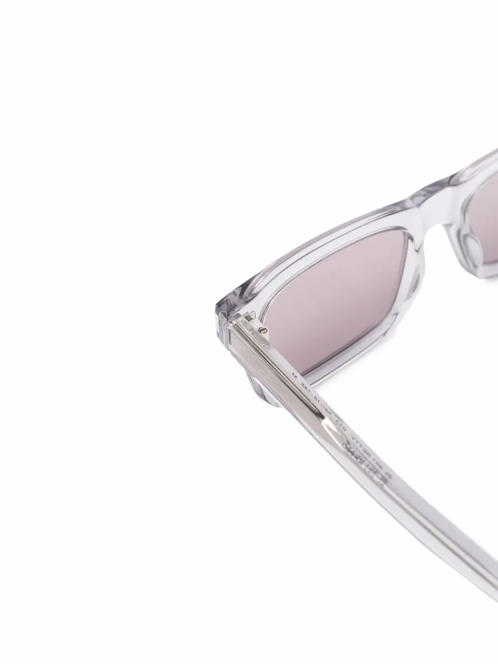  Saint Laurent Eyewear Eckige Sonnenbrille   Silber 