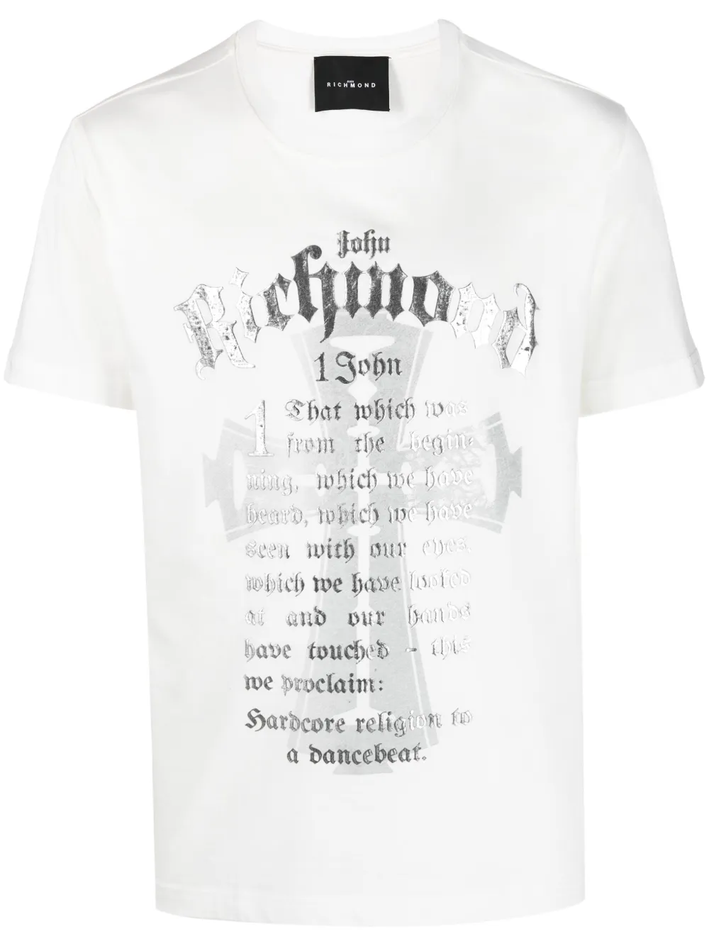 

John Richmond logo-print cotton T-shirt - White