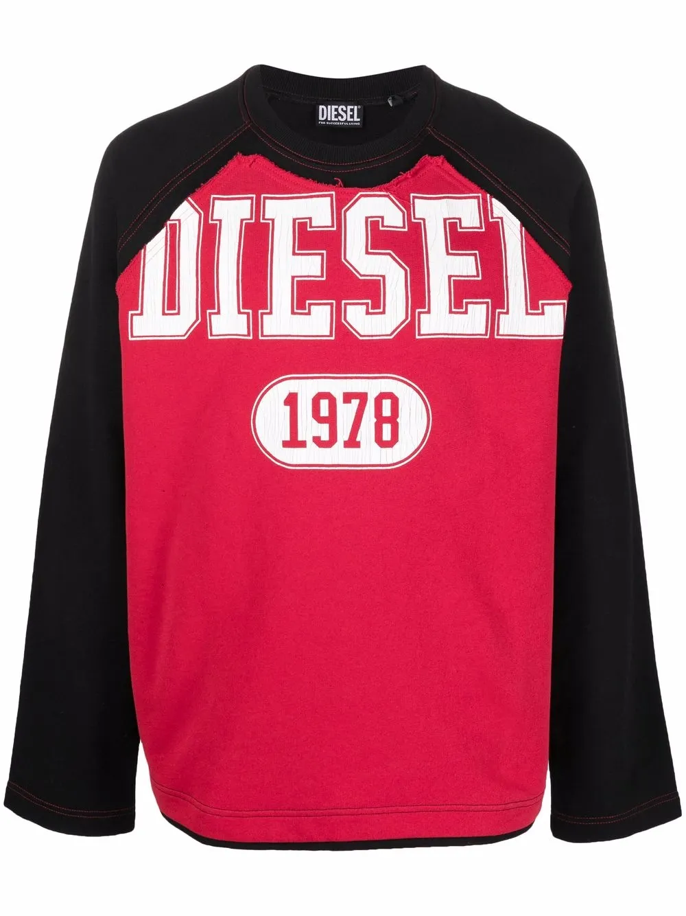 

Diesel logo-print cotton sweatshirt - Black