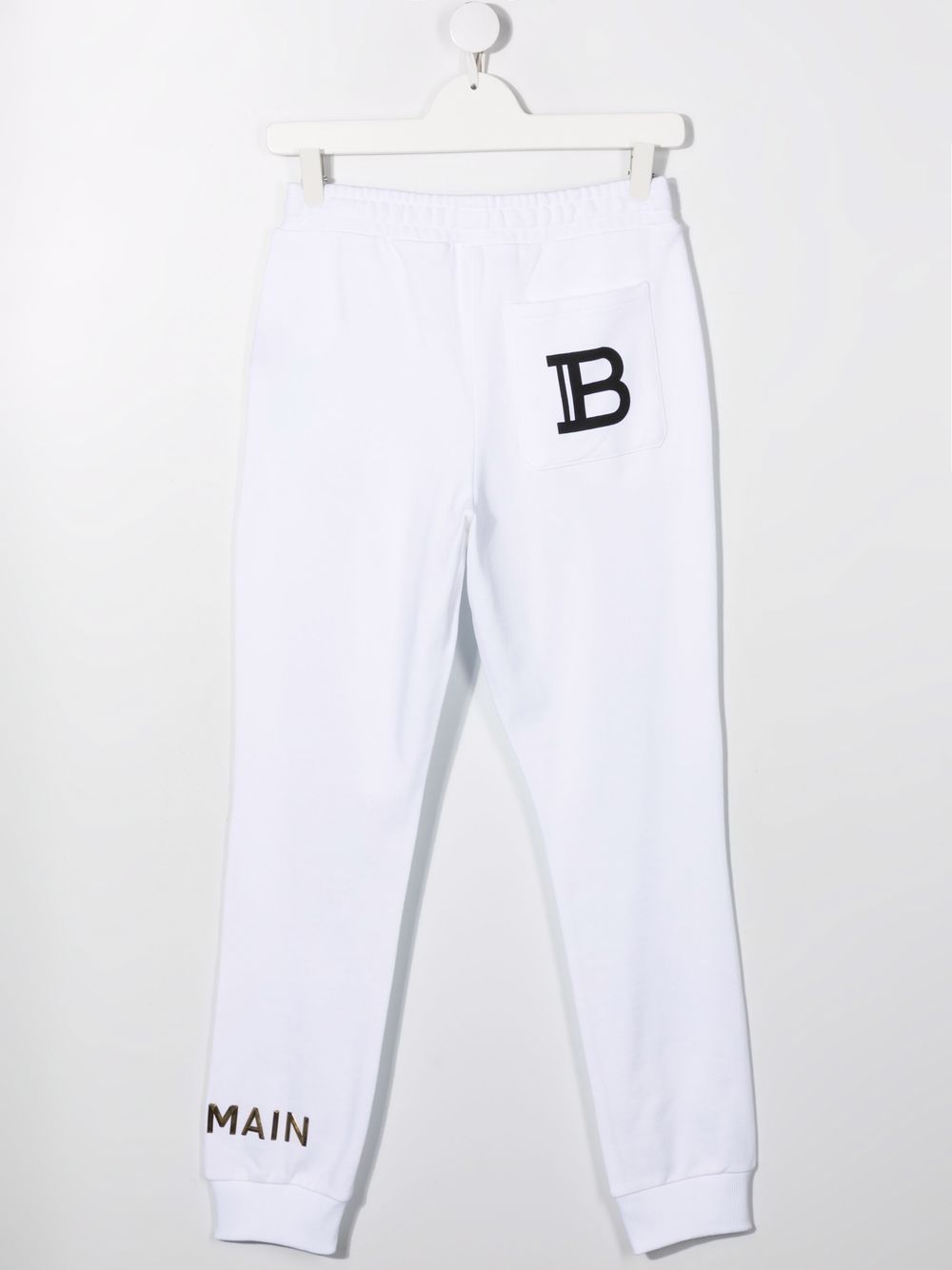 Balmain Kids Trainingsbroek met logoprint - Wit