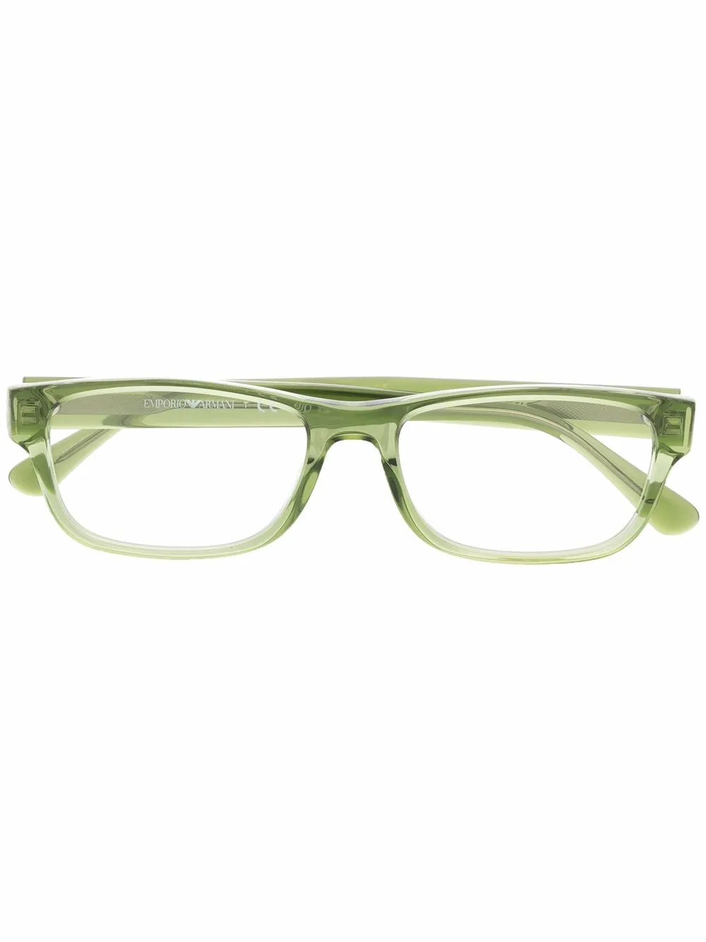 

Emporio Armani lentes con armazón rectangular - Verde