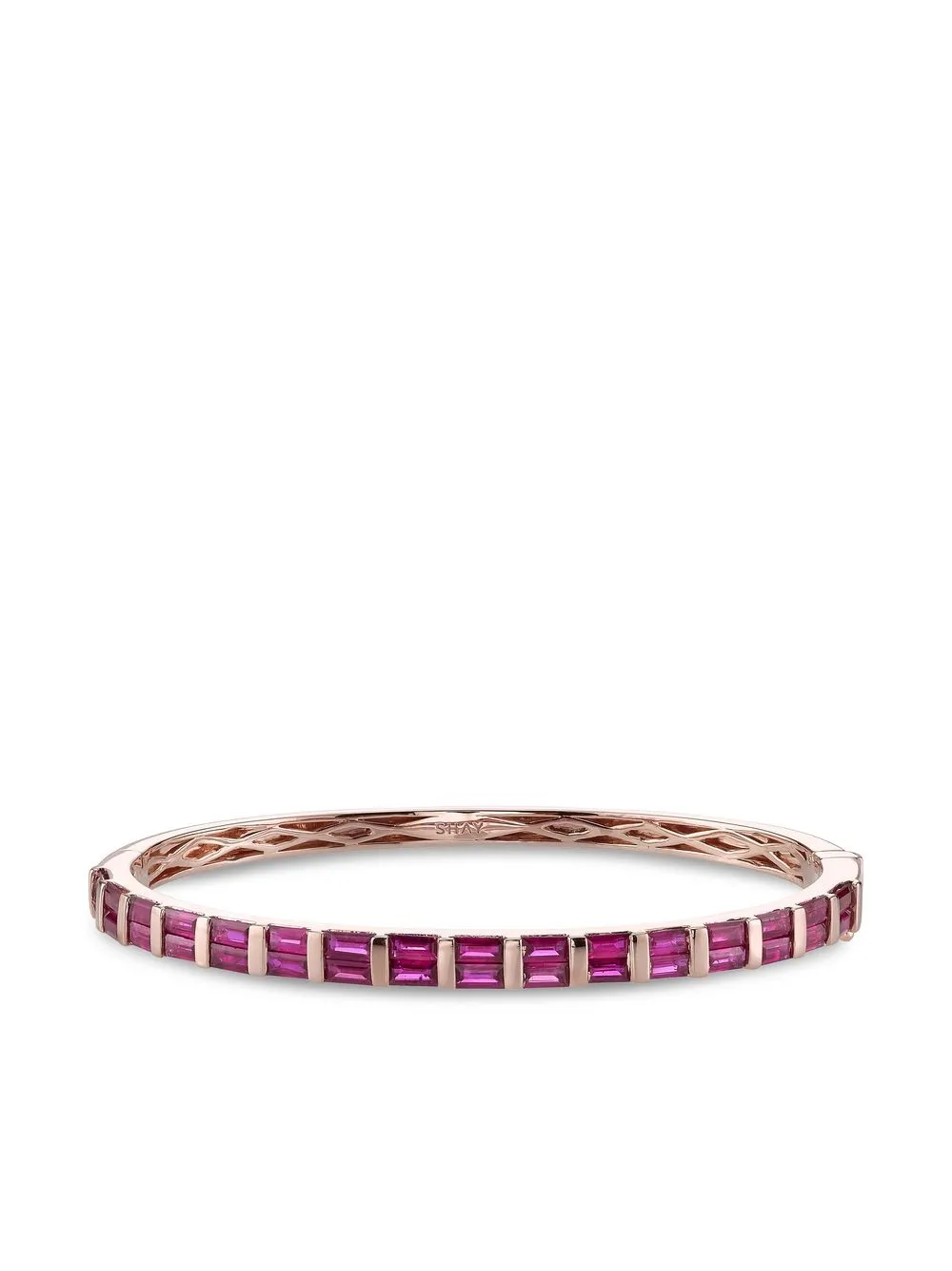 

SHAY 18kt rose gold ruby bangle