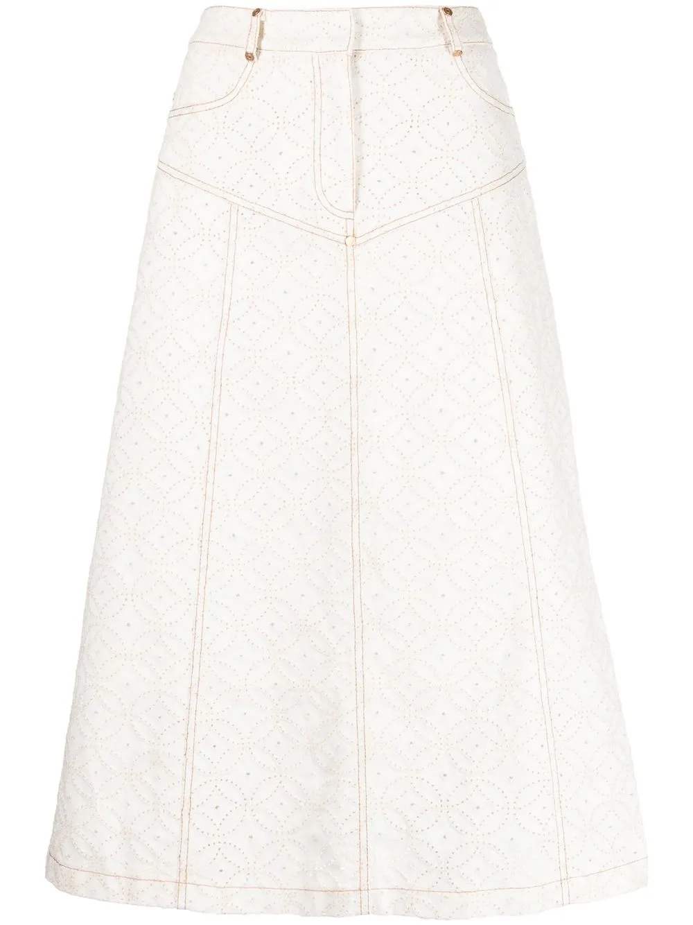 

We Are Kindred Beatrix midi skirt - White