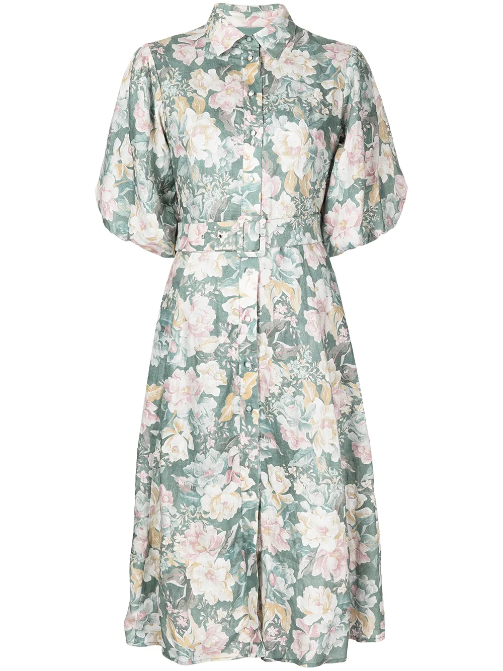 

We Are Kindred vestido midi Isobel con estampado floral - Verde