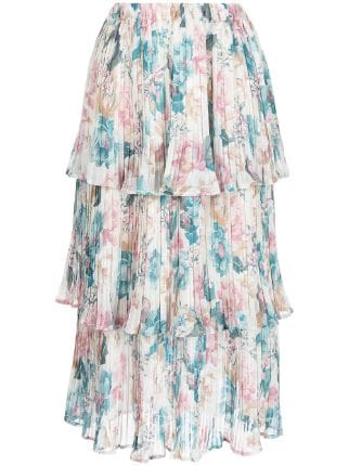 We Are Kindred floral-print Tiered Skirt - Farfetch