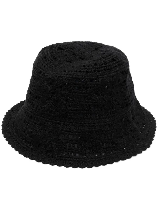 Maje Crochet Bucket Hat - Farfetch