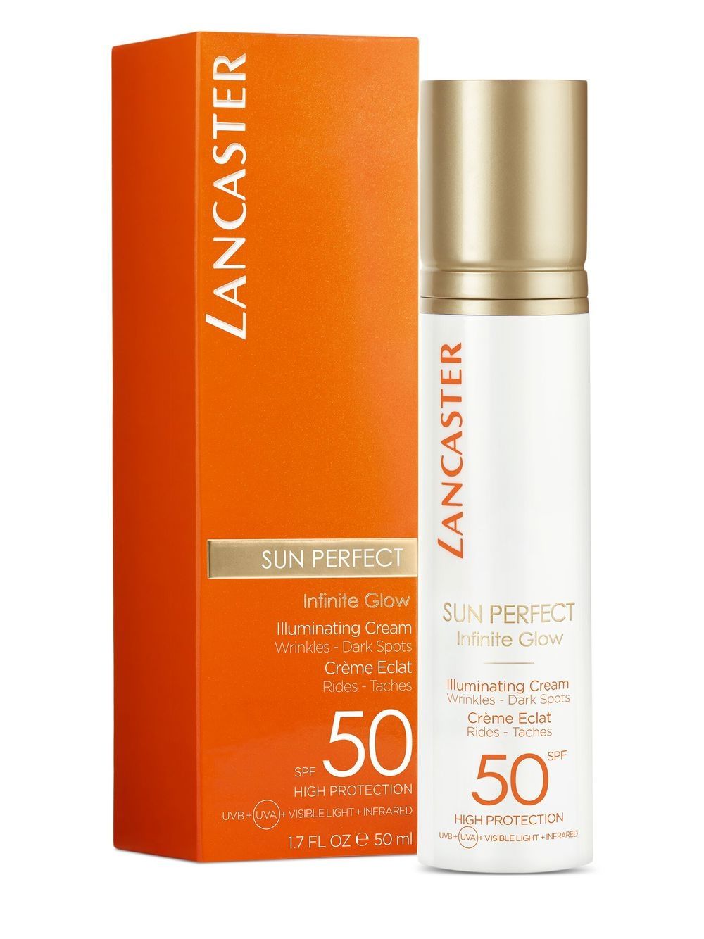 Lancaster Beauty Sun Perfect Illuminating Cream SPF 50 highlighting crème - NO COLOUR