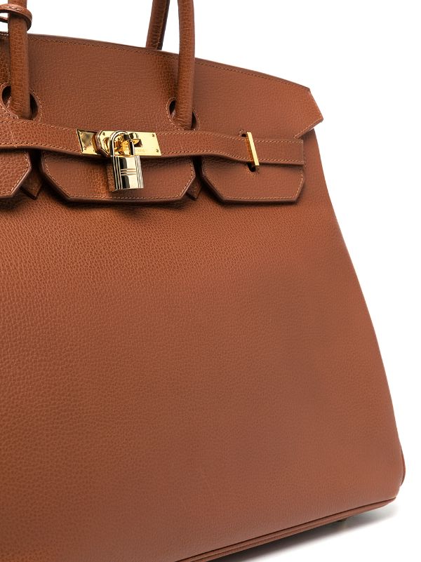 HERMES Birkin 40 Handbag in Gold Togo Leather - More Than You Can