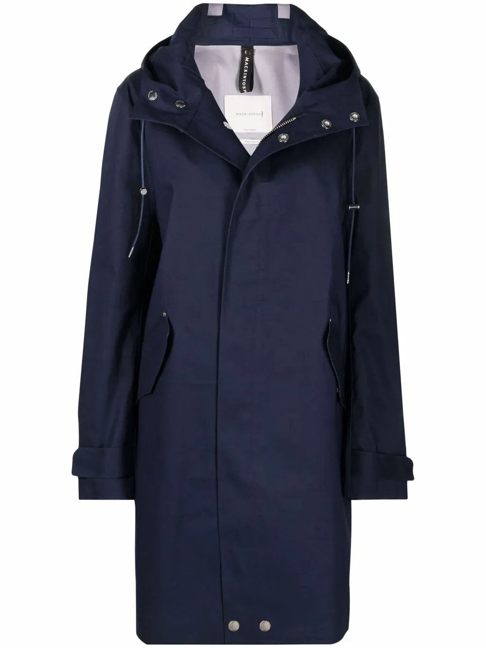 

Mackintosh parka con capucha y cordones - Azul