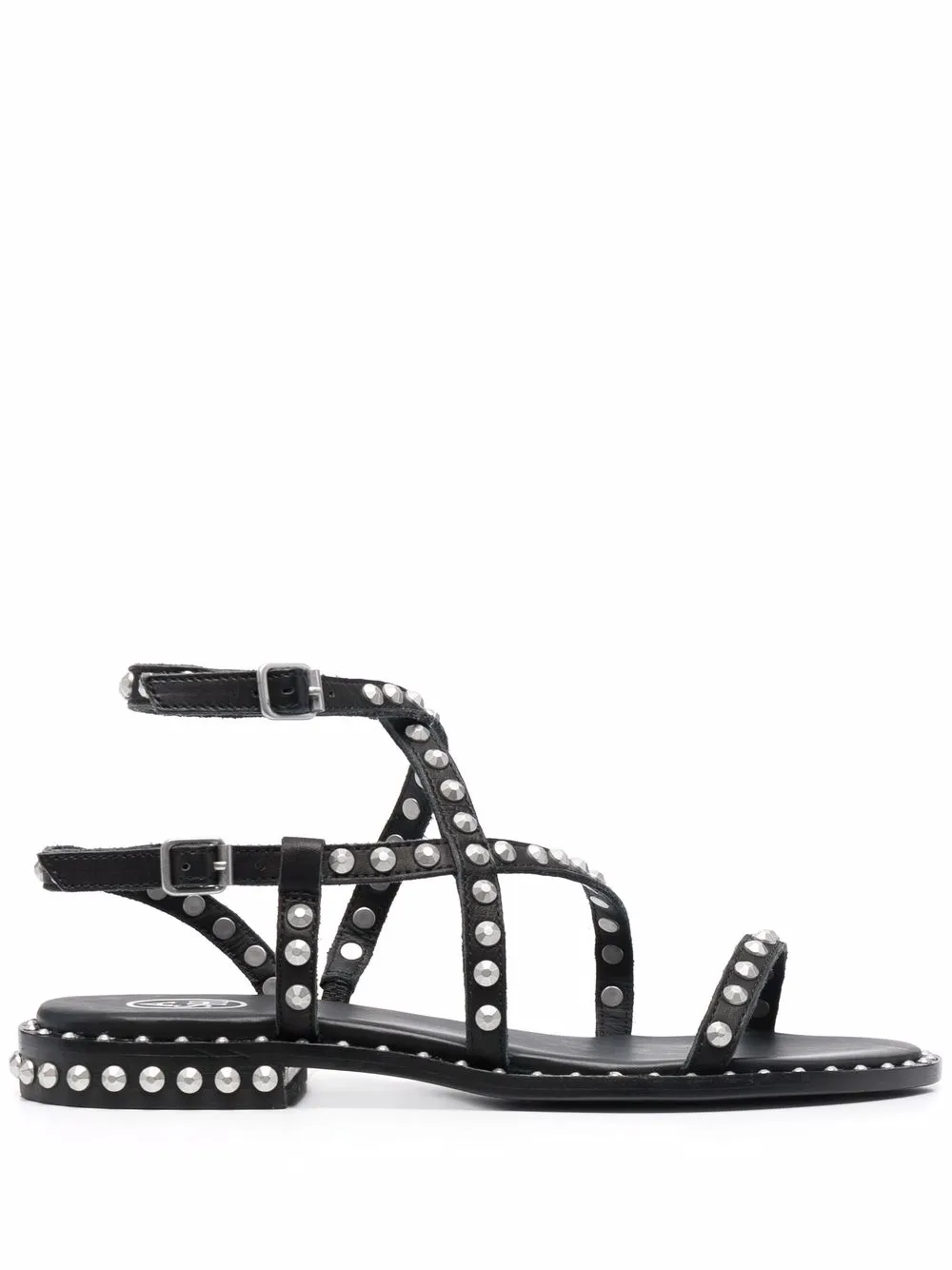 

Ash Petra embellished leather sandals - Black