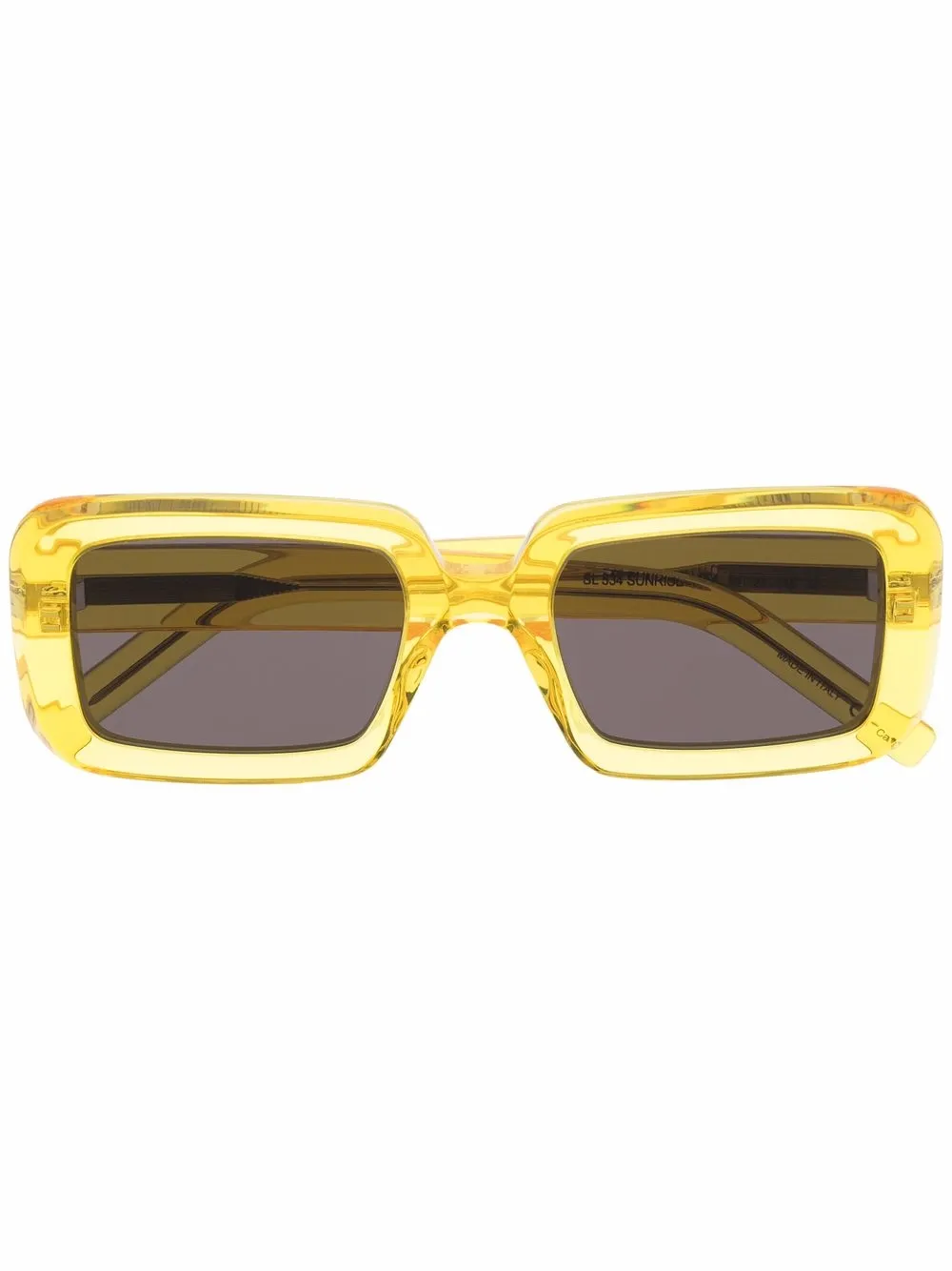 

Saint Laurent Eyewear lentes de sol con armazón cuadrada - Amarillo