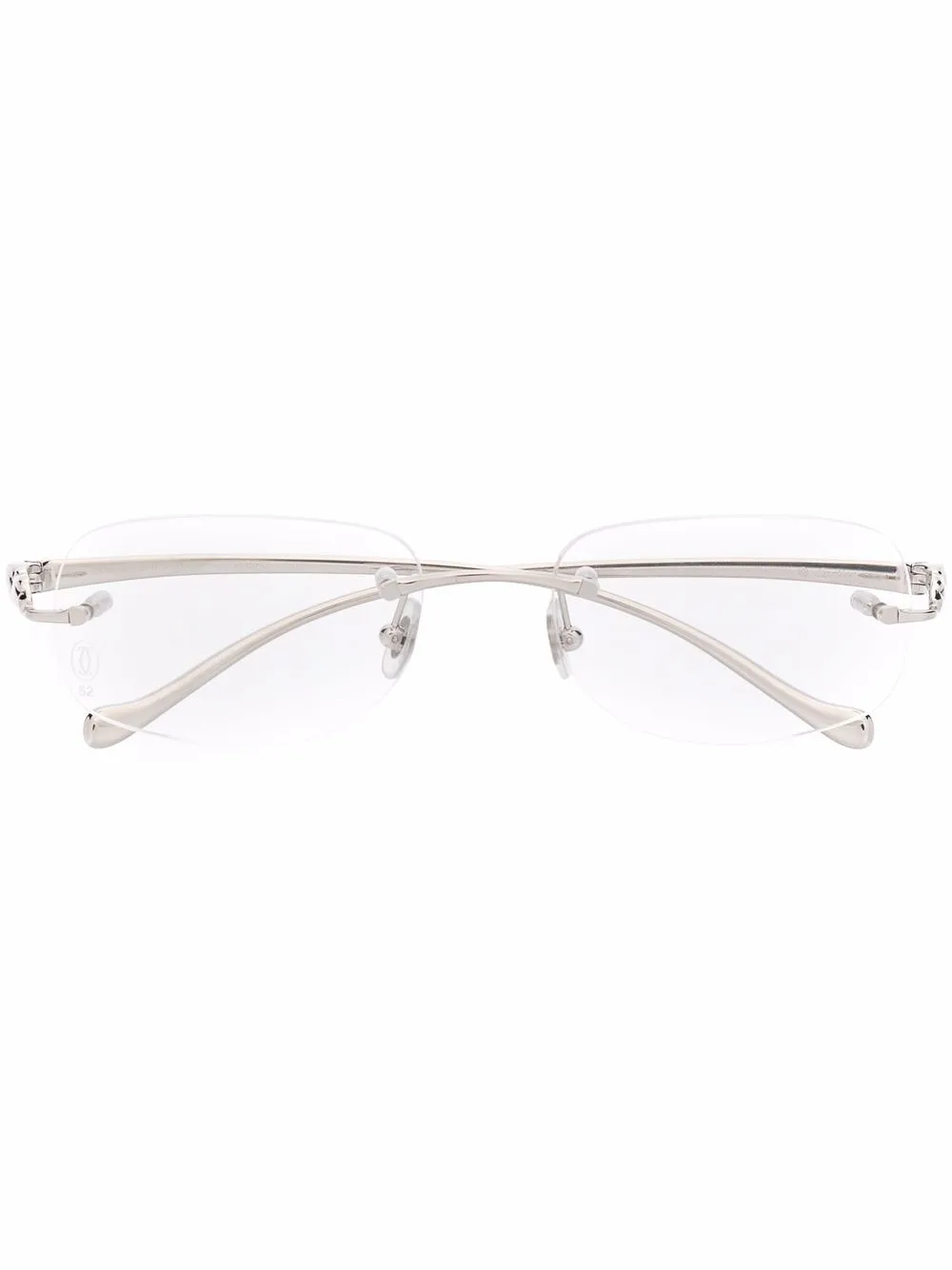 Cartier Eyewear lentes con armazón ovalada | plateado | Image 1