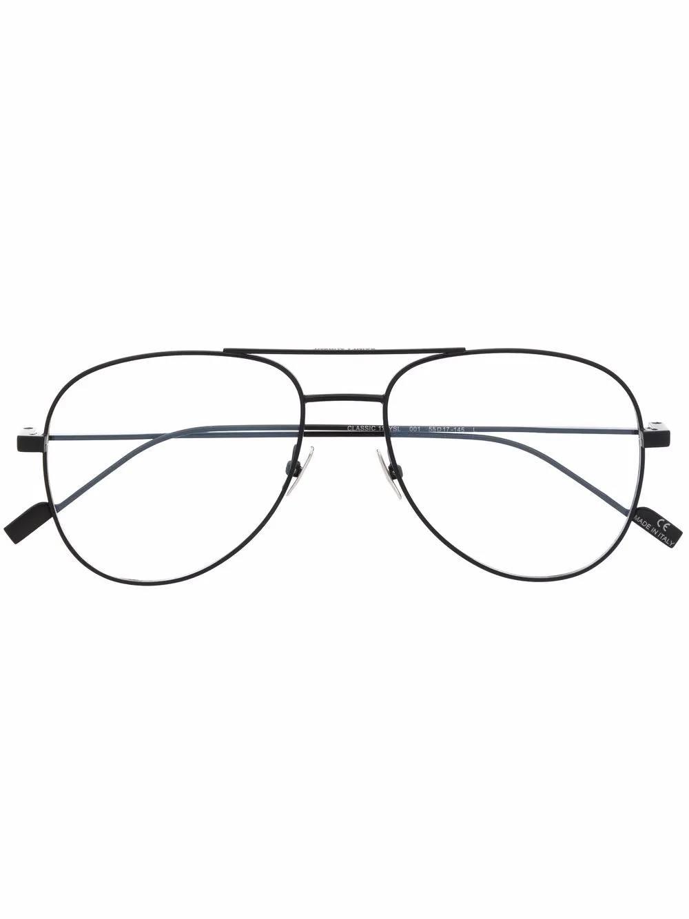 

Saint Laurent Eyewear lentes con armazón estilo piloto - Negro