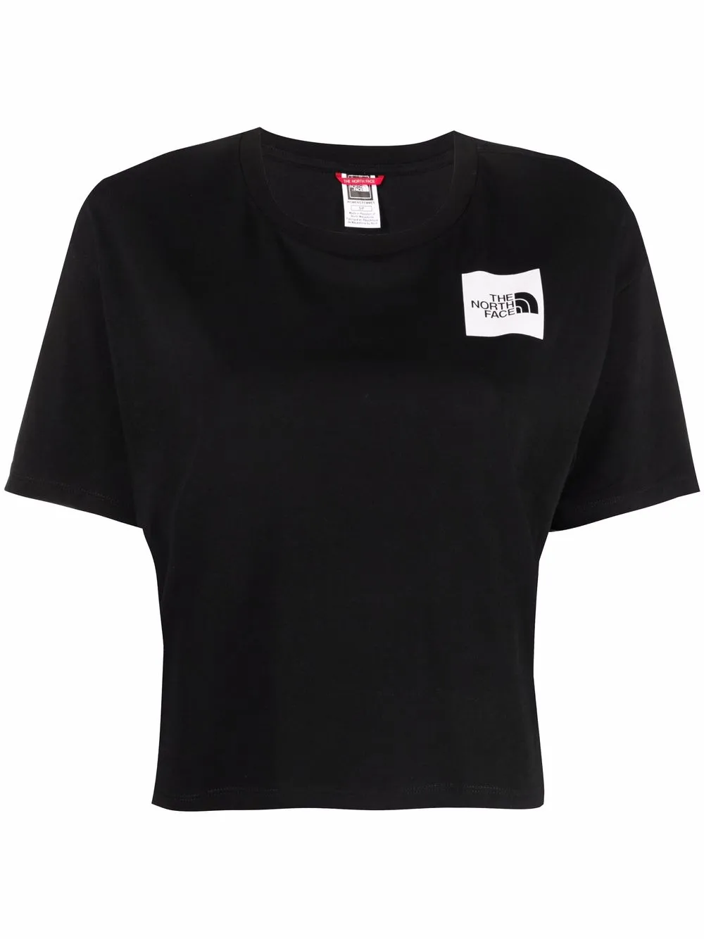 The North Face cropped logo-patch T-shirt | Black | Image 1