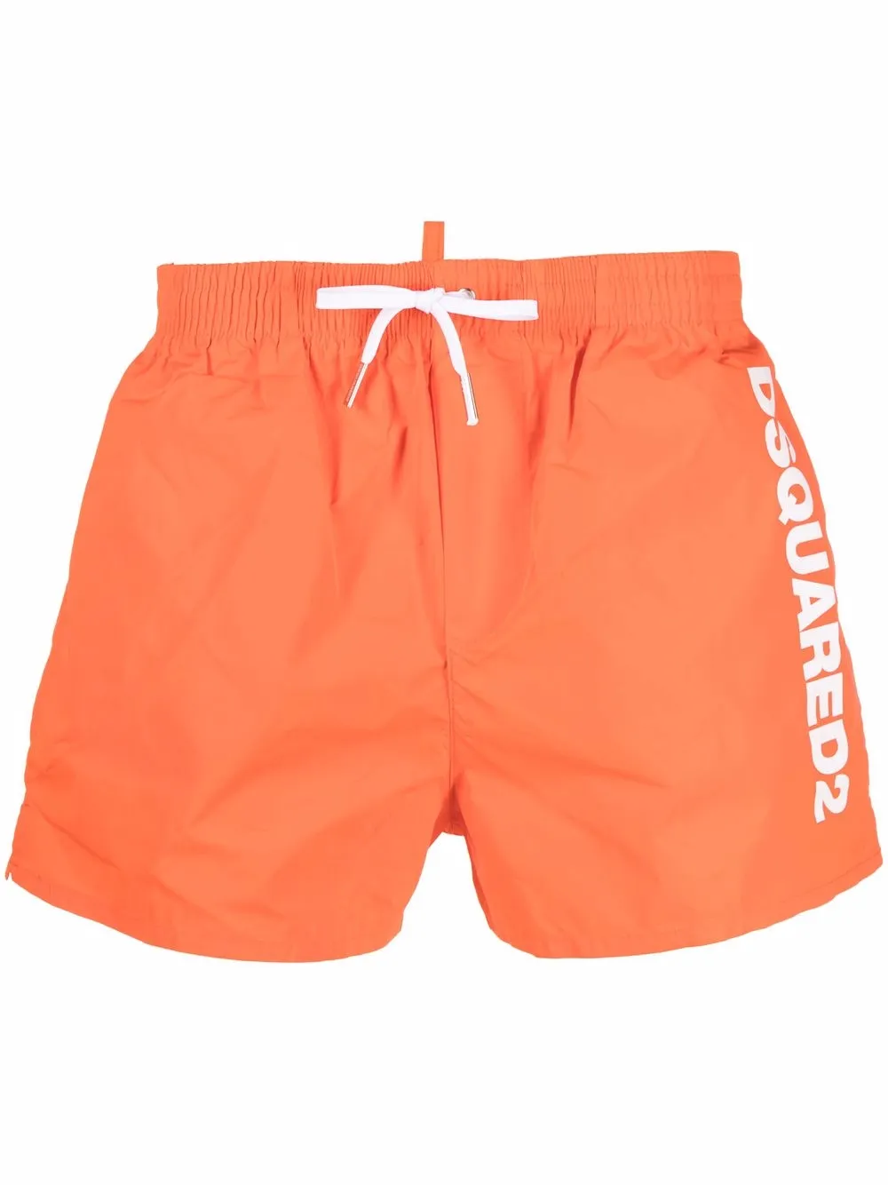 

Dsquared2 shorts de playa con cordones y logo - Naranja