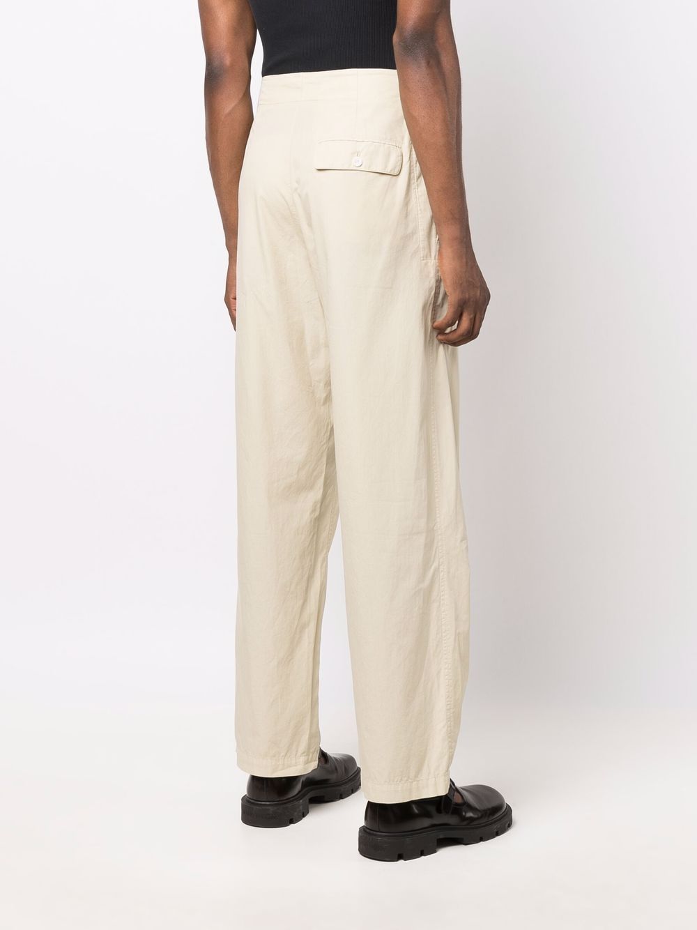Lemaire belted-waist straight-leg Trousers - Farfetch