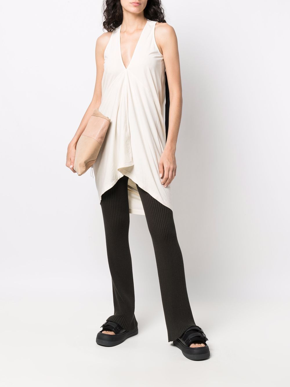 Rick Owens DRKSHDW Gedrapeerde tanktop - Beige