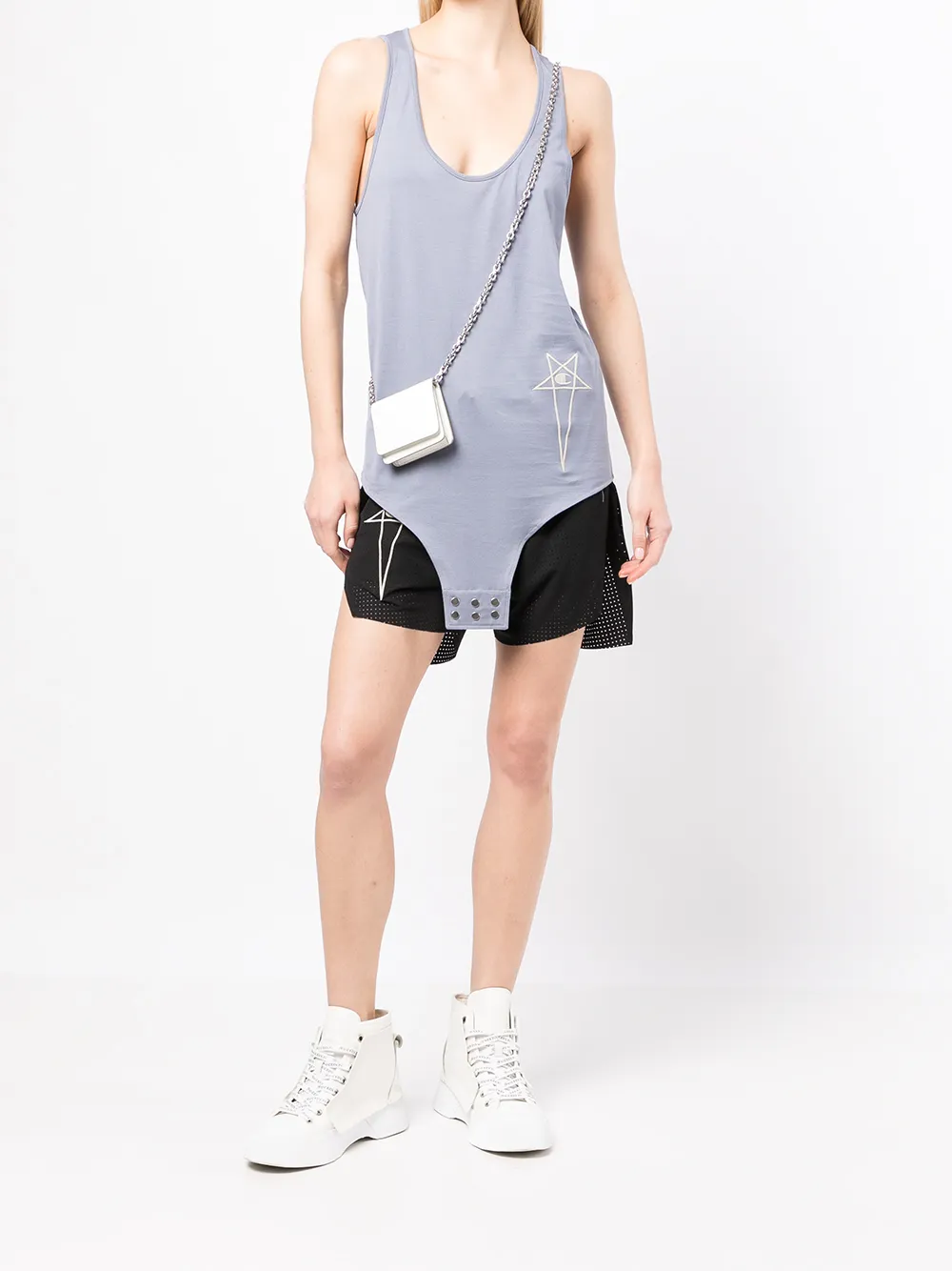 Rick Owens X Champion Tanktop met logoprint - Blauw