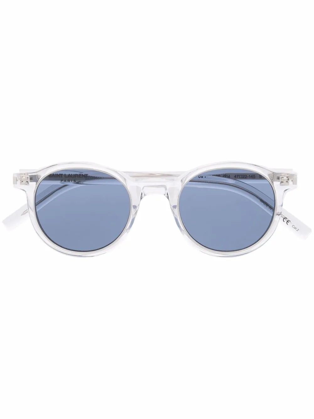 

Saint Laurent Eyewear lentes de sol con armazón redonda - Azul