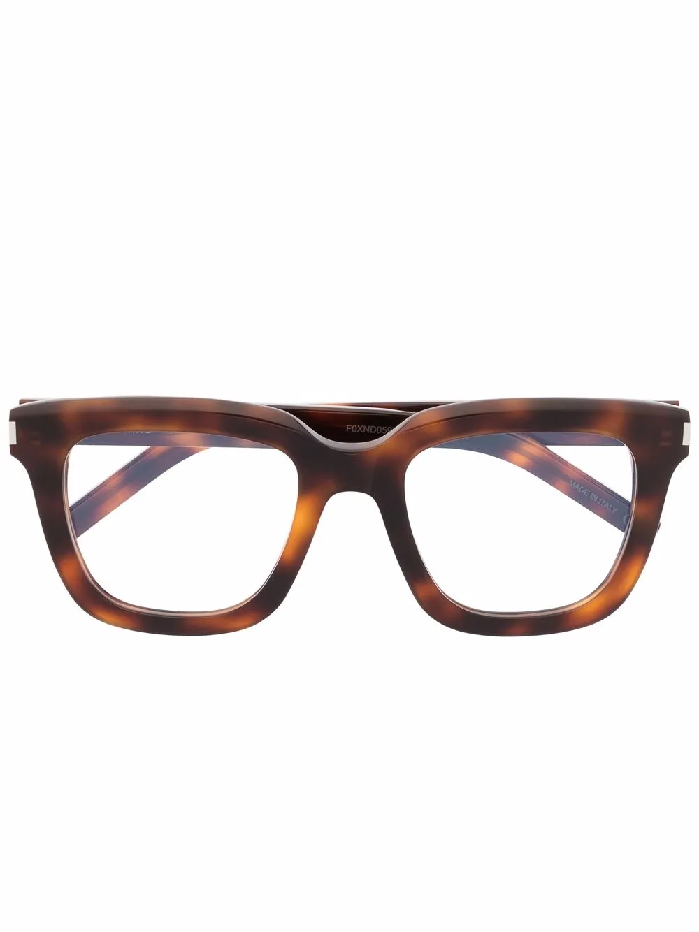 

Saint Laurent Eyewear wayfarer-frame glasses - Brown