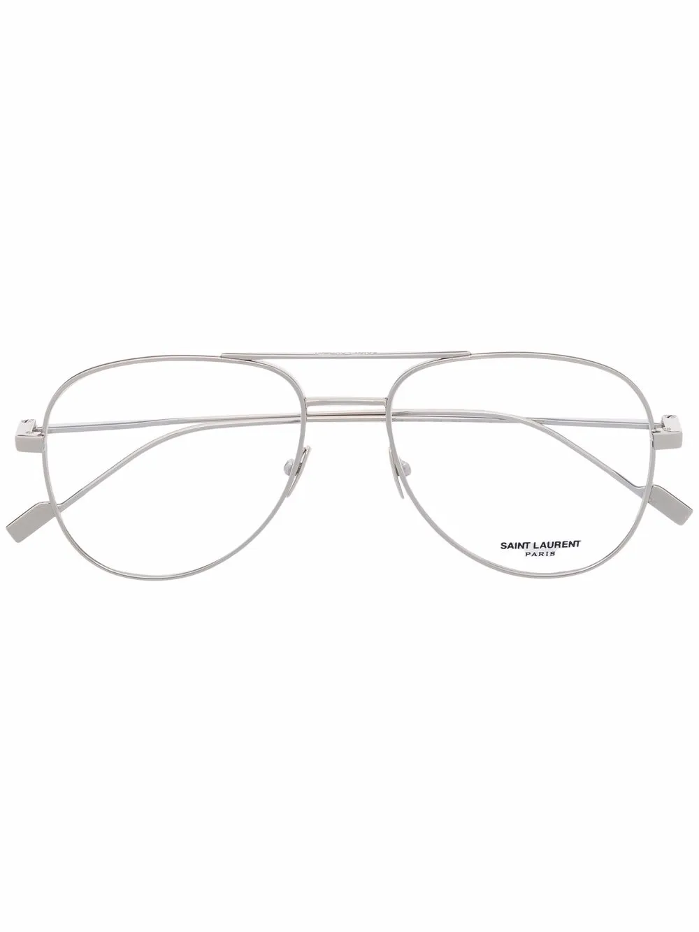Saint Laurent Eyewear lunettes de vue à monture pilote | argent | Image 1