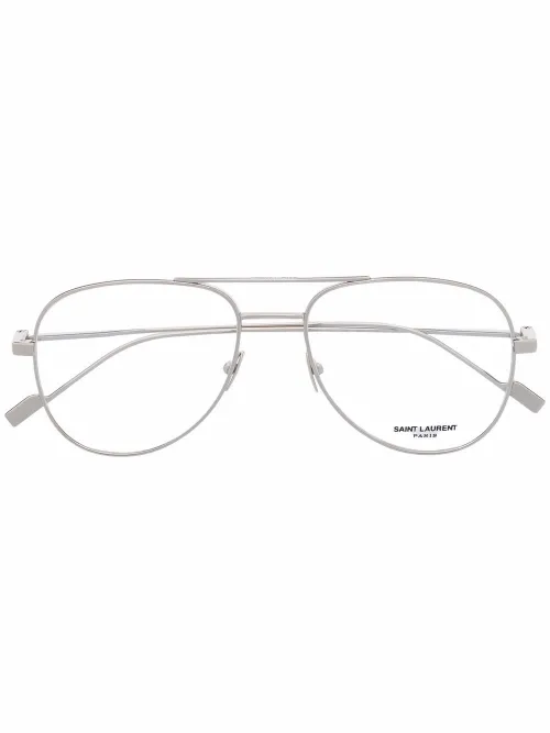 Lunettes de vue à monture pilote - Saint Laurent Eyewear - Modalova