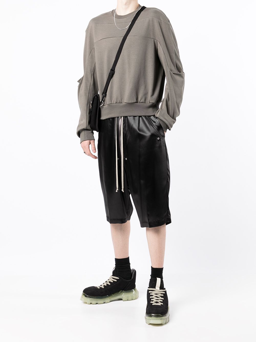 Rick Owens Sweater met vlakken - Bruin