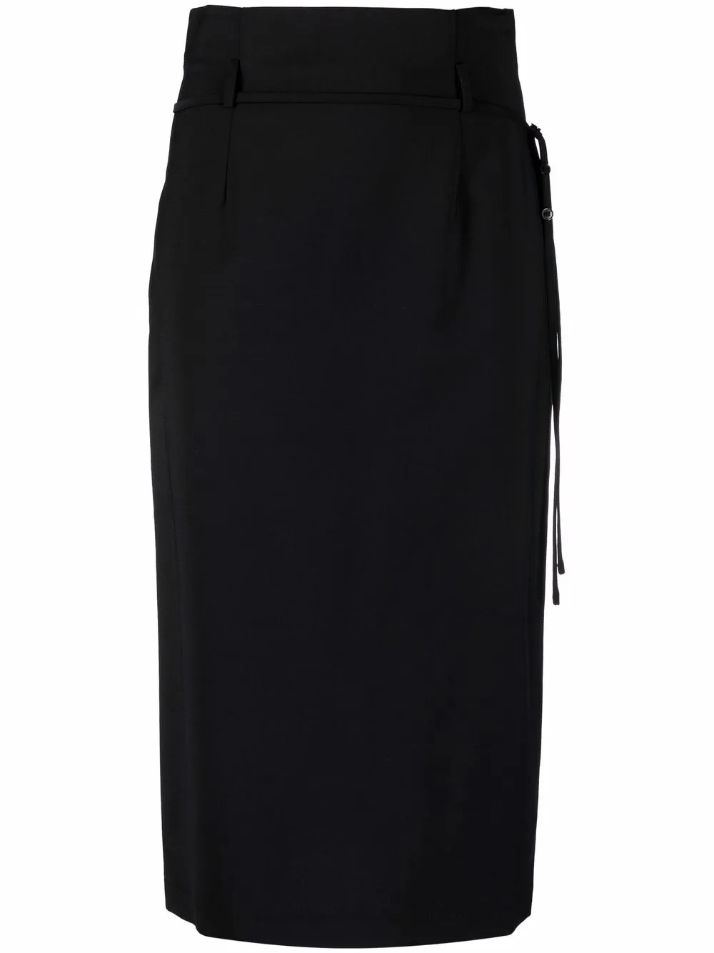 

Seventy high-waisted midi skirt - Black