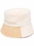 Ruslan Baginskiy logo embroidered bucket hat - Neutrals