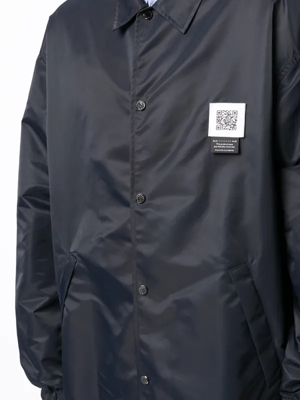 Fumito Ganryu ロゴパッチ シャツジャケット | ブルー | FARFETCH JP