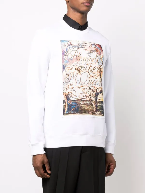 Alexander McQueen graphic-print Sweatshirt | White | FARFETCH