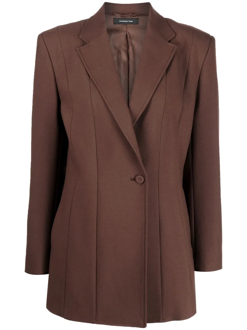 

Shanghai Tang single-breasted tailored blazer - Brown