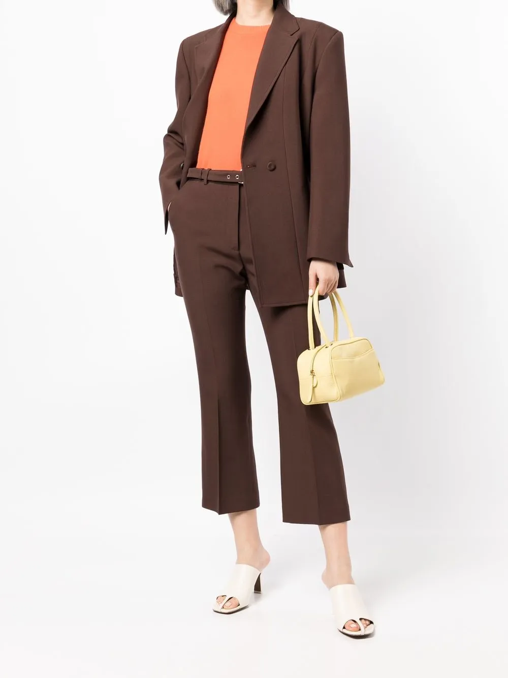 Shanghai Tang Cropped pantalon - Bruin