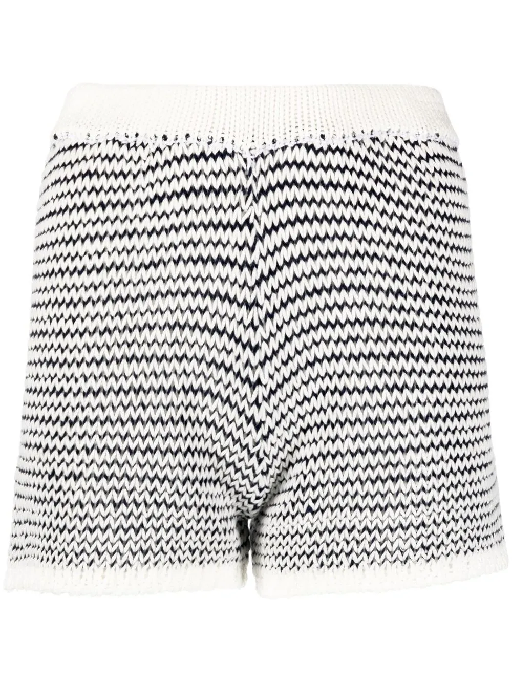 

Rosie Assoulin knitted cotton shorts - White