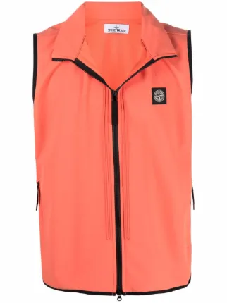 Stone Island ロゴ ジップベスト - Farfetch