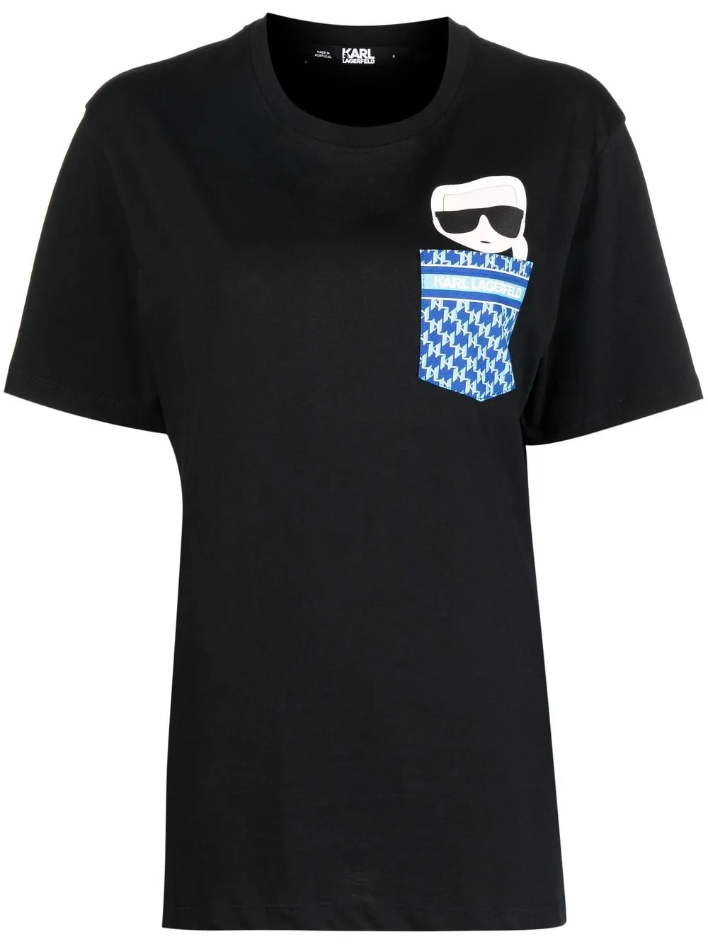 

Karl Lagerfeld playera Ikonik - Negro