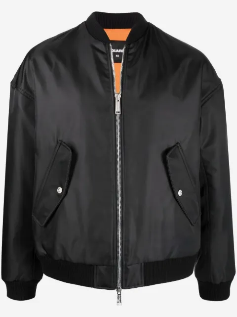 DSQUARED2 veste bomber à slogan imprimé
