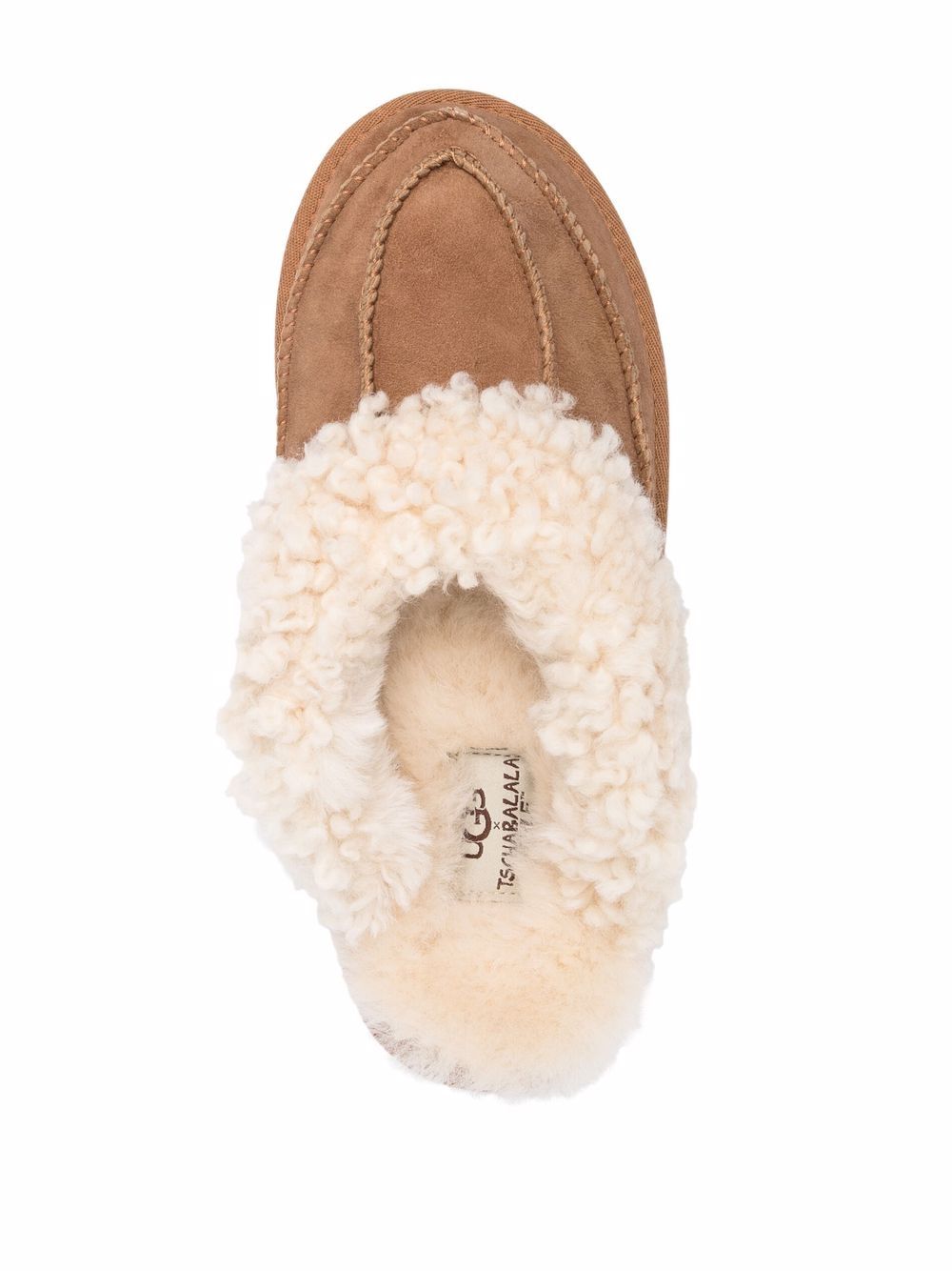 фото Ugg слиперы с отделкой из овчины