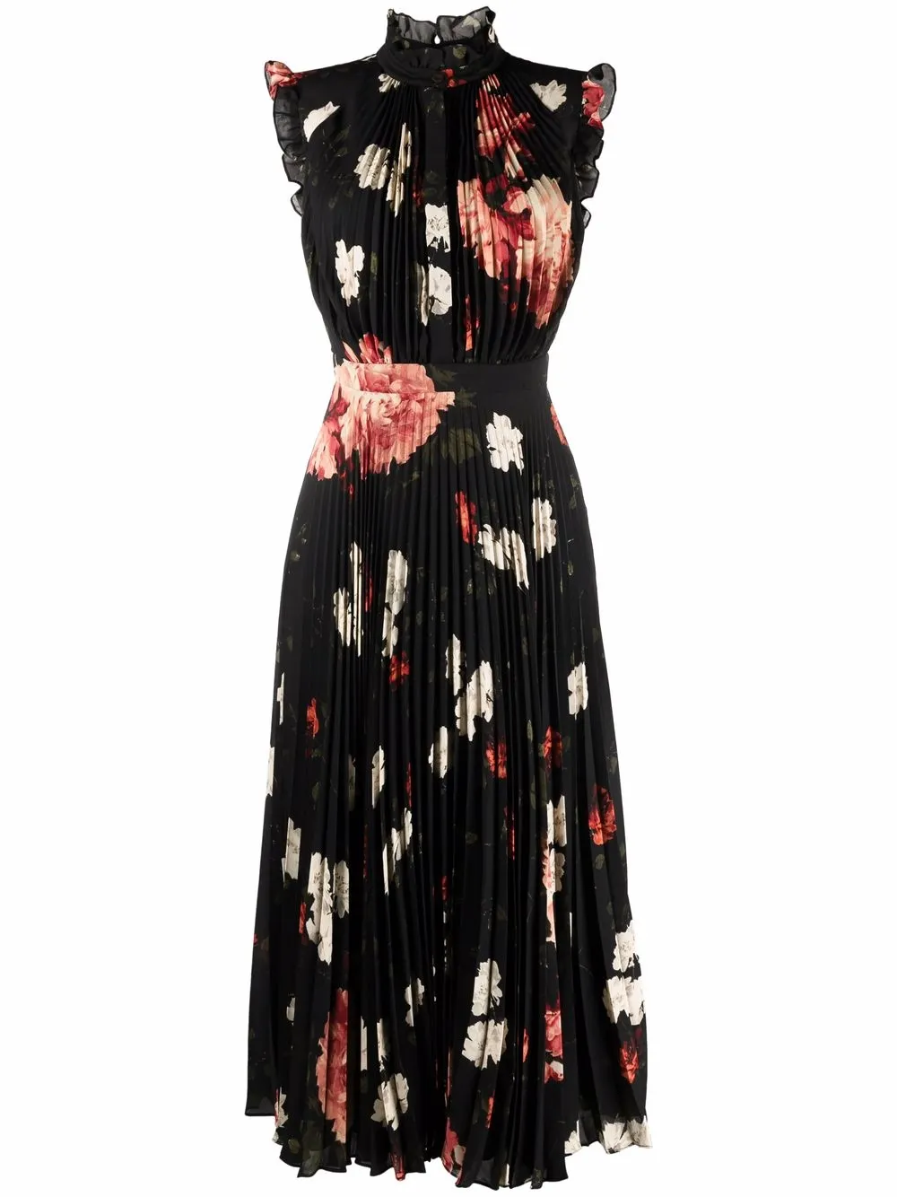 

Erdem vestido Roisin con estampado floral - Negro