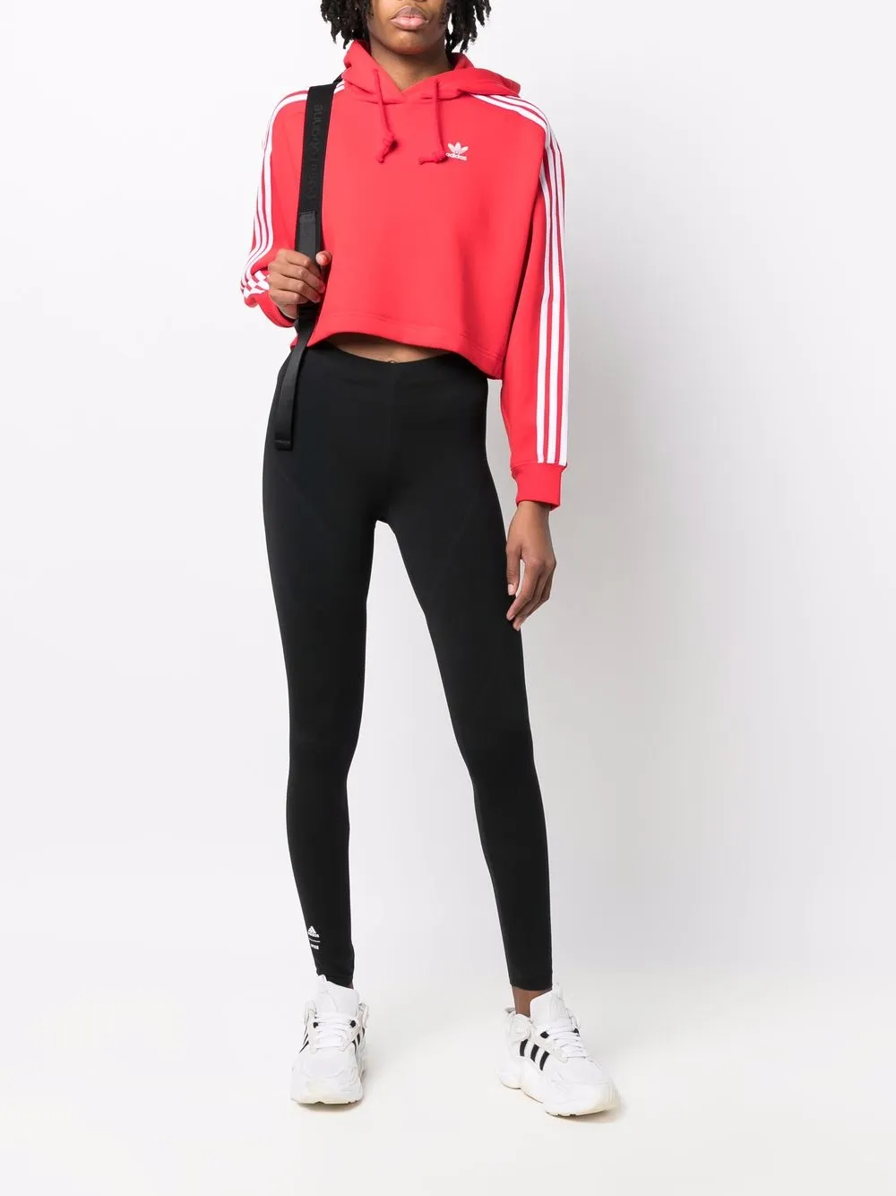 adidas Cropped hoodie - Rood