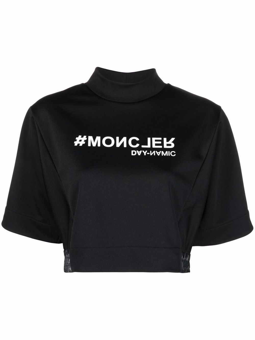 

Moncler Grenoble playera corta con logo estampado - Negro