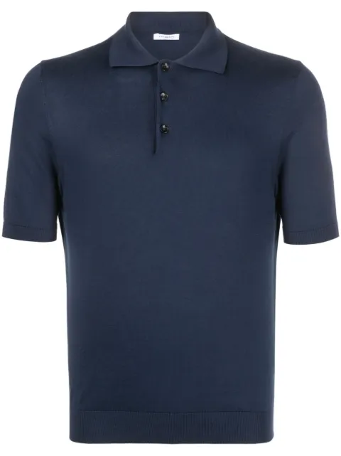 Malo fine-knit polo top