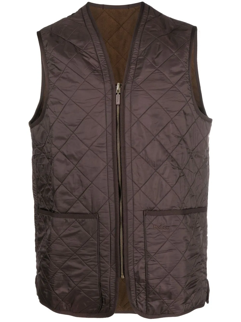 Barbour quilted-finish vest | Brown | Image 1
