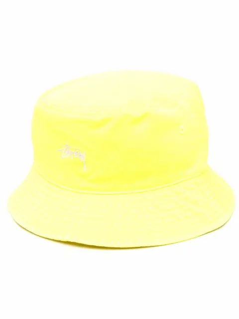 Stussy Stock logo embroidery bucket hat 