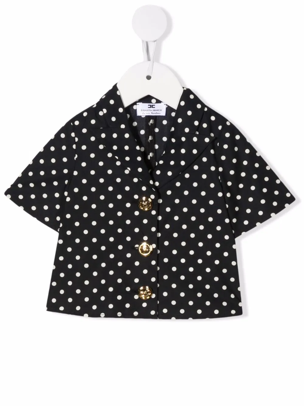 

Elisabetta Franchi La Mia Bambina polka-dot short-sleeve shirt - Blue