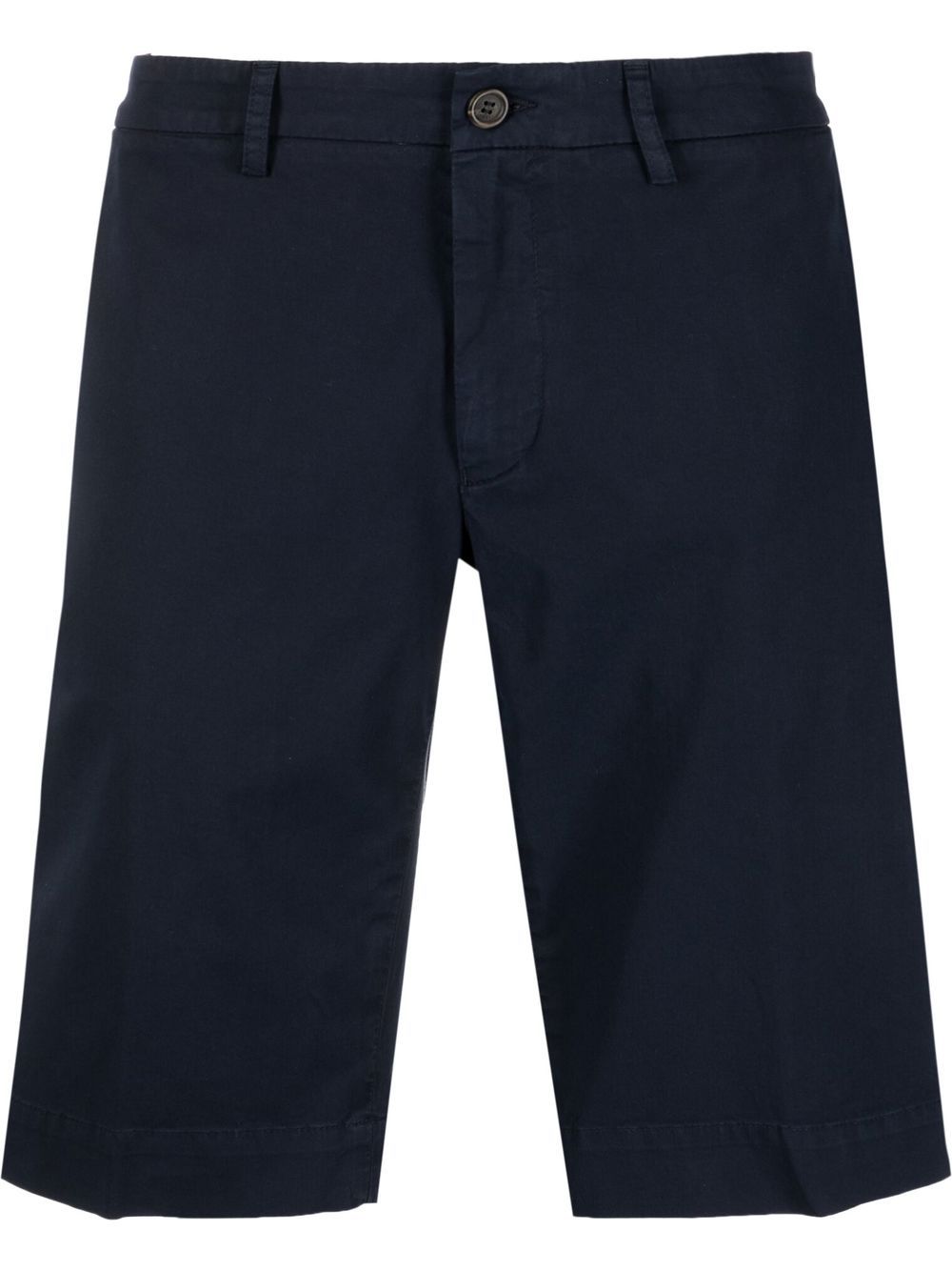 Canali Slim-fit chino shorts Blauw